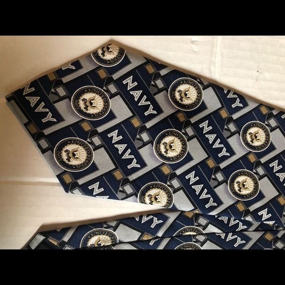 U.S Navy silk tie 57” long 4” by Larson - Picture 3 of 5